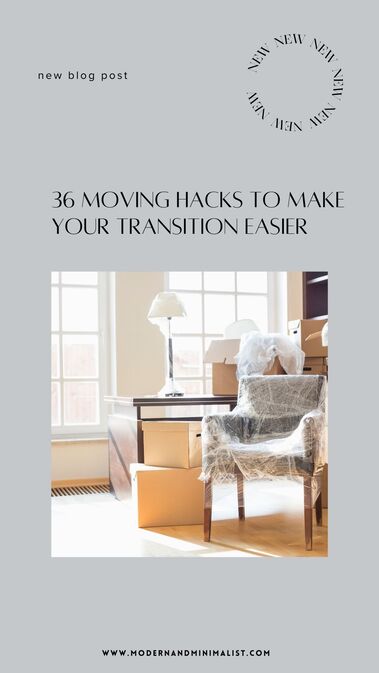 Moving Hacks, Organizing Hacks, Moving Tips